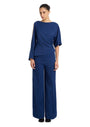 WIDE LEG INDIGO PANTS