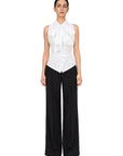 PORTOFINO BLOUSE WITH SHAWL DETAIL