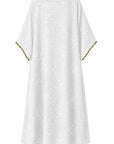 WHITE EMBROIDERED CAFTAN