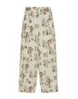 CARNIVAL PATTERNED WIDE LEG PANTS