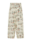 CARNIVAL PATTERNED WIDE LEG PANTS